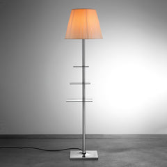 Chrome Prism Side Table Floor Lamp