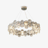 Chrome Round Crystal Chandelier