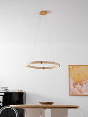 Circle Travertine Pendant Lamp