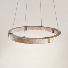 Circle Travertine Pendant Lamp