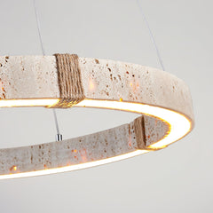 Circle Travertine Pendant Lamp