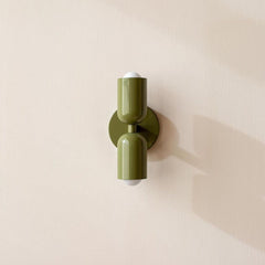 Couleur Double Plug In Wall Lamp