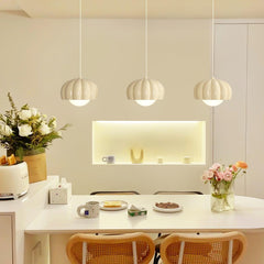 Creamy Pumpkin Pendant Light