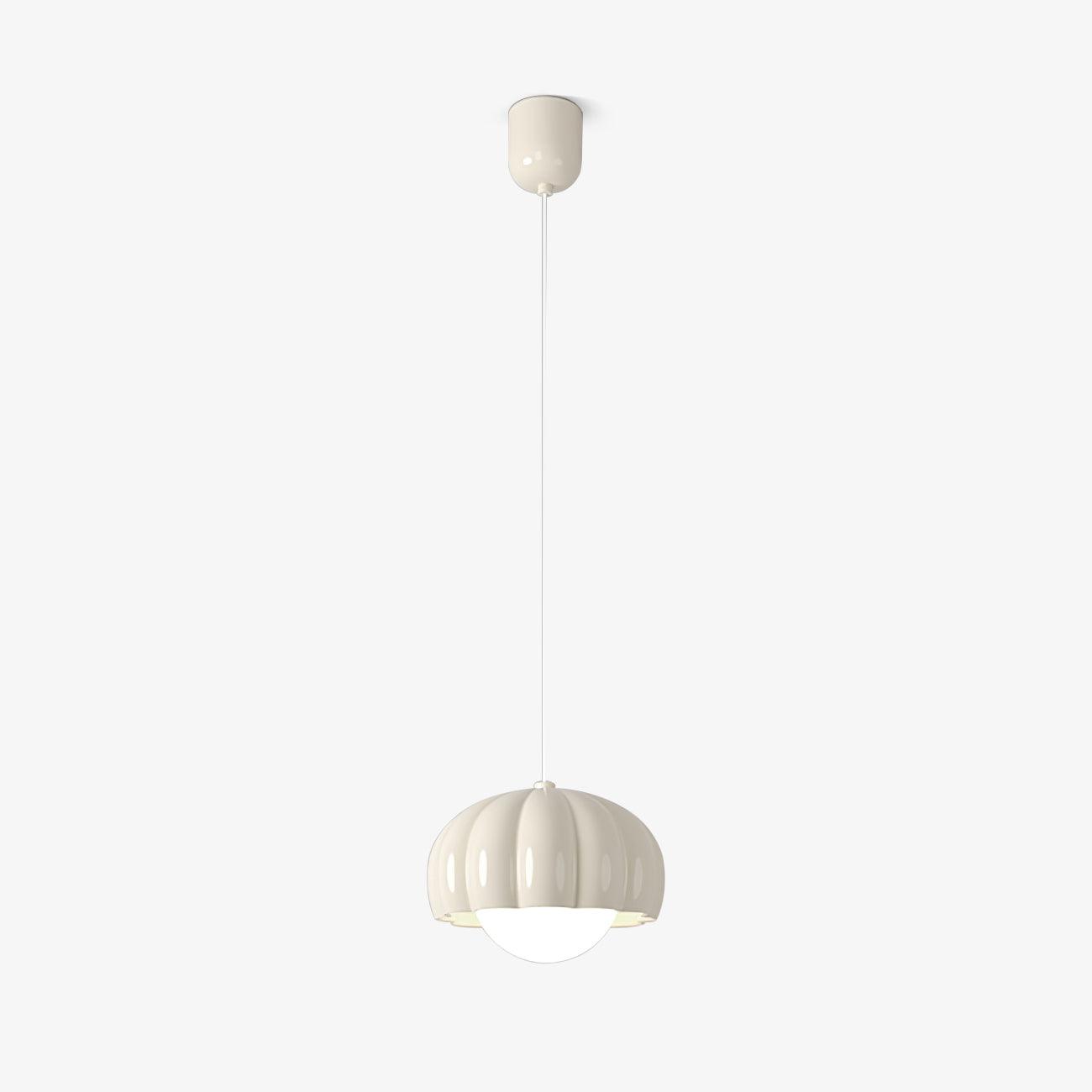 Creamy Pumpkin Pendant Light