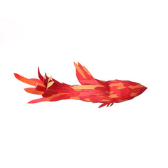 Crimson Swirl Koi Chandelier