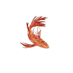 Crimson Swirl Koi Chandelier