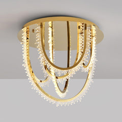 Crystal Corde Ceiling Light