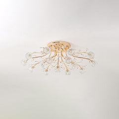 Crystal Flower Ceiling Light