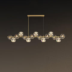 Crystal Glass Ball Chandelier