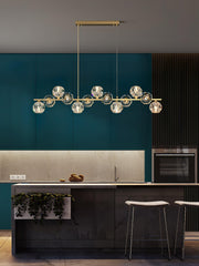 Crystal Glass Ball Chandelier