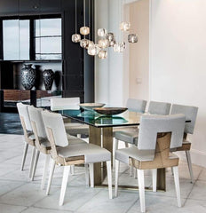 Cubie Suspension Brushed Brass Base