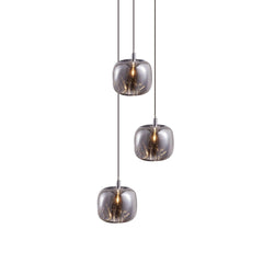 Cubie Suspension Brushed Brass Base
