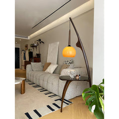 Curved Mantis Arm Floor Lamp