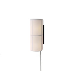 Cylinder Fabric Plug-in Wall Lamp
