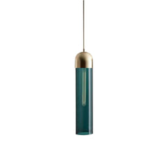 Cylindrical Glass Pendant Light