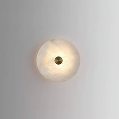 Disc Shaped Alabaster Wall Light