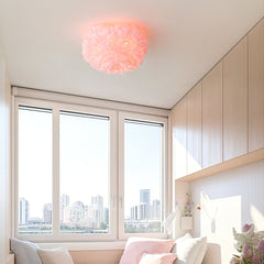 Feathered Ceiling Lamp