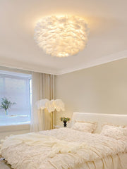 Feathered Ceiling Lamp