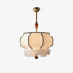 Feathered Lantern Pendant Light
