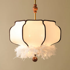 Feathered Lantern Pendant Light