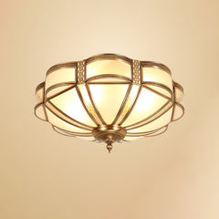 Floral Brass Ceiling Lamp