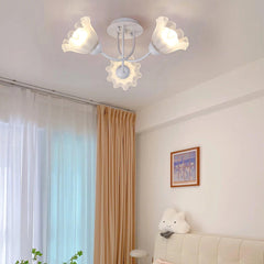 Floral Sculpted Ceiling Lamp
