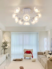 Floral Sculpted Ceiling Lamp