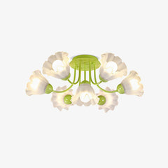 Floral Sculpted Ceiling Lamp