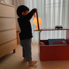 Portable Glass Charging Table Lamp