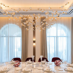 Frosted Petals Frozen Chandelier