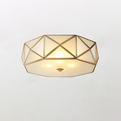 Geometric Shaped Flush Ceiling Light