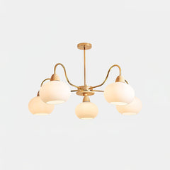 Glass Persimmon Chandelier