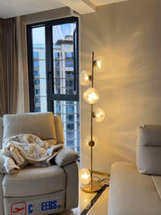 Glass Mesh Petals Floor Lamp