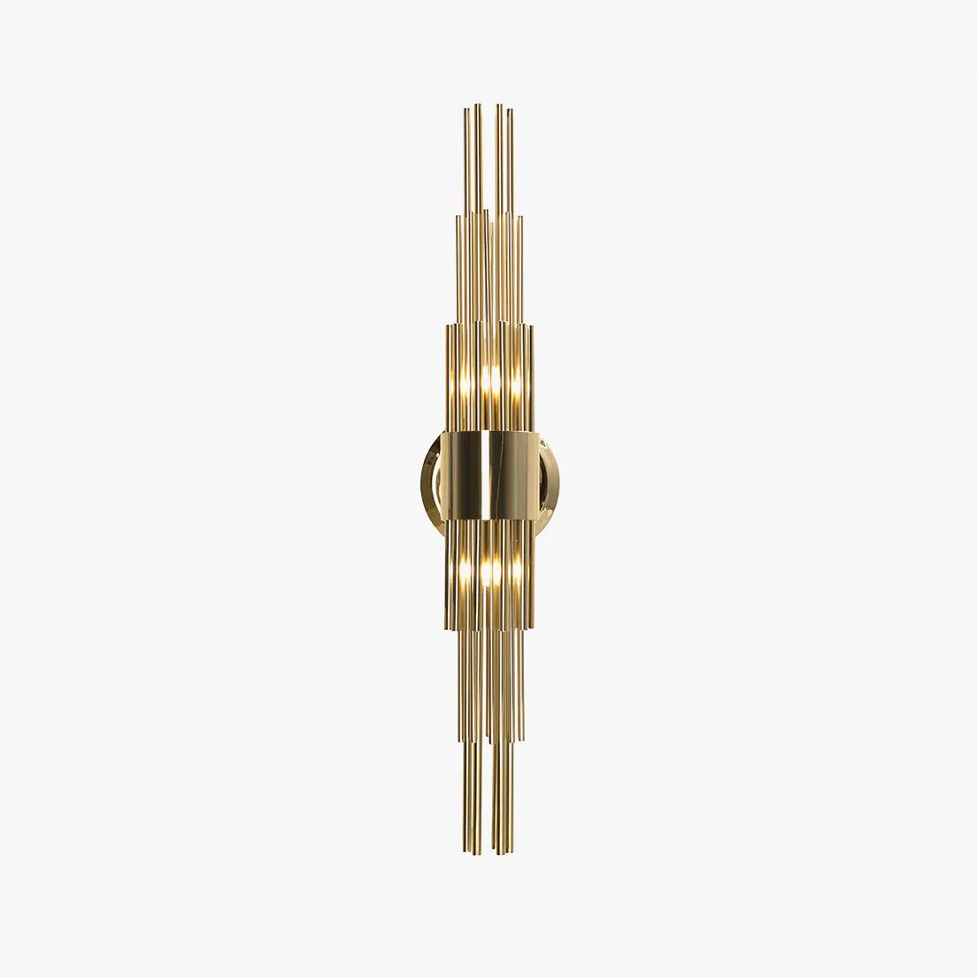 Gold Streamline Wall Lamp