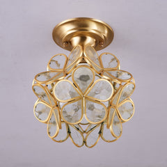 Golden Bloom Ceiling Light