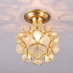 Golden Bloom Ceiling Light
