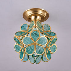 Golden Bloom Ceiling Light