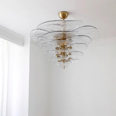 Petals Gold Murano Chandelier