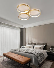 Golden Rings Ceiling Light