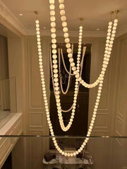 Pearl Necklace Balls Chandelier