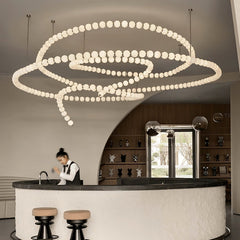Pearl Necklace Balls Chandelier