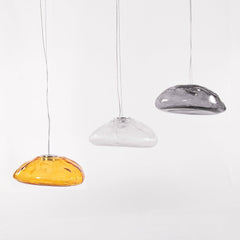 Blown Glass Mesh Pendant Light