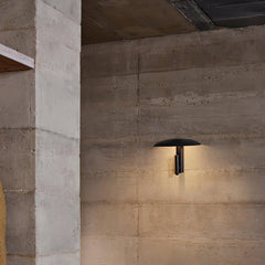 Hat Brim Swing Arm Wall Light