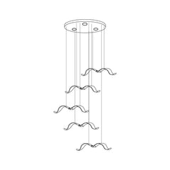 Large Seagull Chandelier