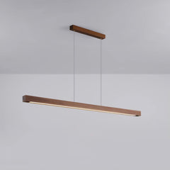 Linear Wooden Pendant Light