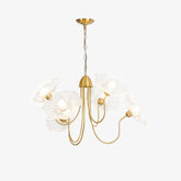 Lotus Leaf Glass Chandelier
