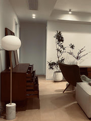 Lumina Pillar Orb Floor Lamp