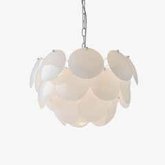 Luminous Petal Glass Chandelier