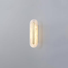 Alabaster Rounded Wall Light