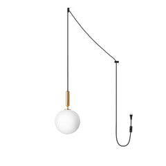 Scandiluxe Brass Pendant Swag Light